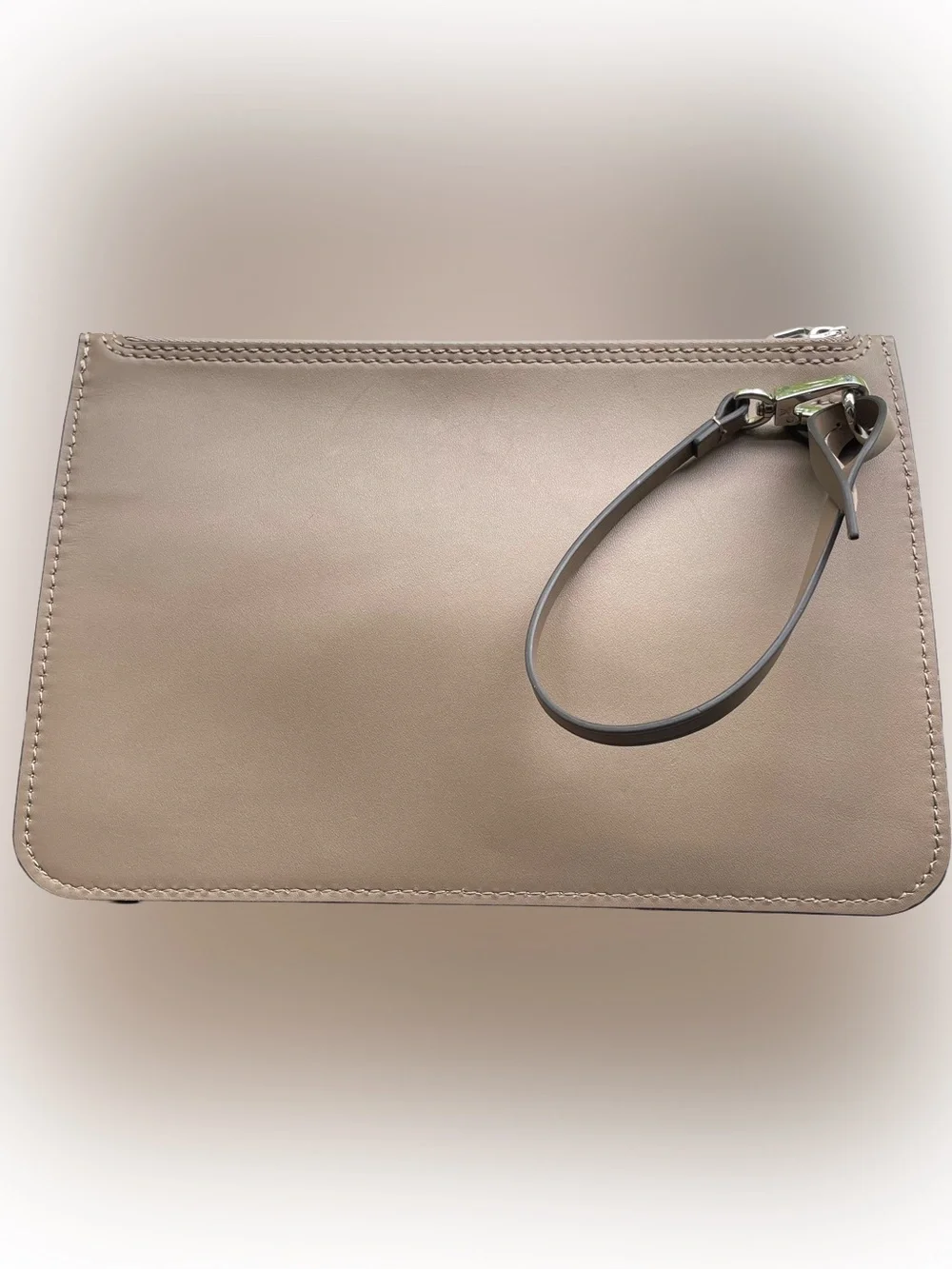 Louis Vuitton Mahina Hina Leather Pouch Wristlet in Galet Taupe